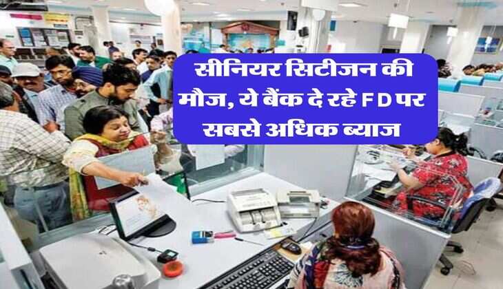 FD Rates : सीनियर सिटीजन की मौज, ये बैंक दे रहे FD पर सबसे अधिक ब्याज
