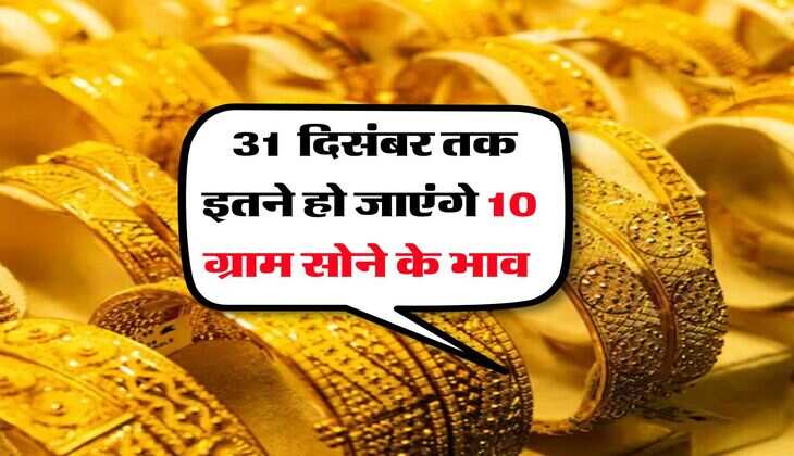 Gold Rate : 31 दिसंबर तक इतने हो जाएंगे 10 ग्राम सोने के भाव 