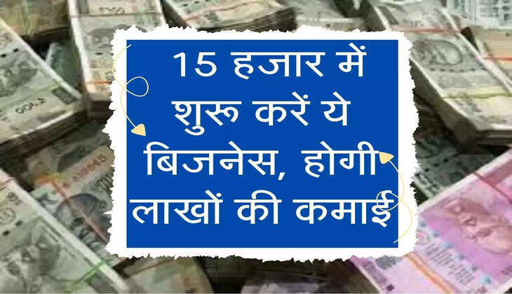 Business Idea : महज 15 हजार में शुरू करें ये बिजनेस, कुछ ही महीनो में हो जाएंगे मालामाल