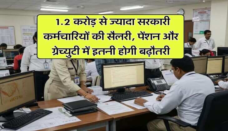 8th Pay Commission : 1.2 करोड़ से ज्यादा सरकारी कर्मचारियों की सैलरी, पेंशन और ग्रेच्युटी में इतनी होगी बढ़ौतरी