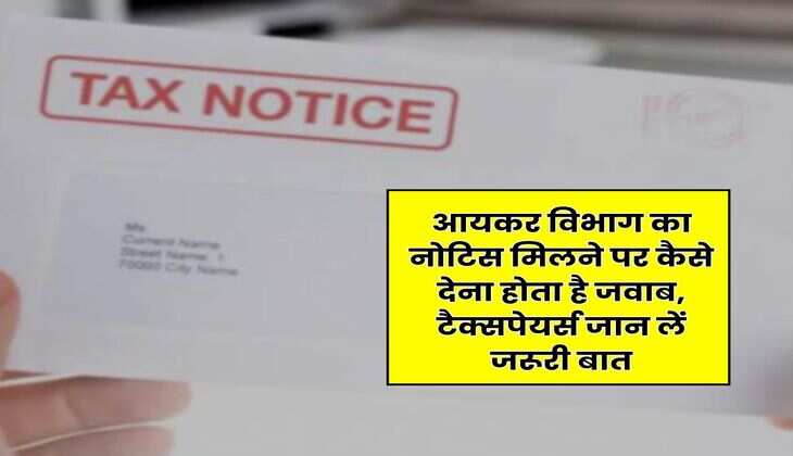 Income Tax : आयकर विभाग का नोटिस मिलने पर कैसे देना होता है जवाब, टैक्सपेयर्स जान लें जरूरी बात