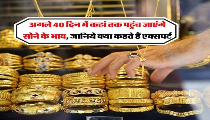 gold rate : अगले 40 दिन में कहां तक पहुंच जाएंगे सोने के भाव, जानिये क्या कहते हैं एक्सपर्ट