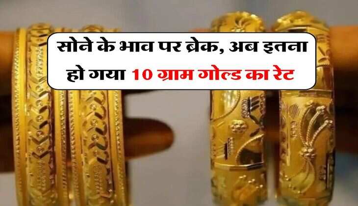 Gold Price Down : सोने के भाव पर ब्रेक, अब इतना हो गया 10 ग्राम गोल्ड का रेट