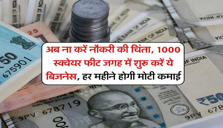 Business Idea : अब ना करें नौकरी की चिंता, 1000 स्‍क्‍वेयर फीट जगह में शुरू करें ये बिजनेस, हर महीने होगी मोटी कमाई
