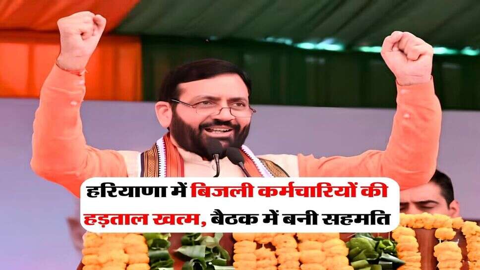 हरियाणा में बिजली कर्मचारियों की हड़ताल खत्म, बैठक में बनी सहमति