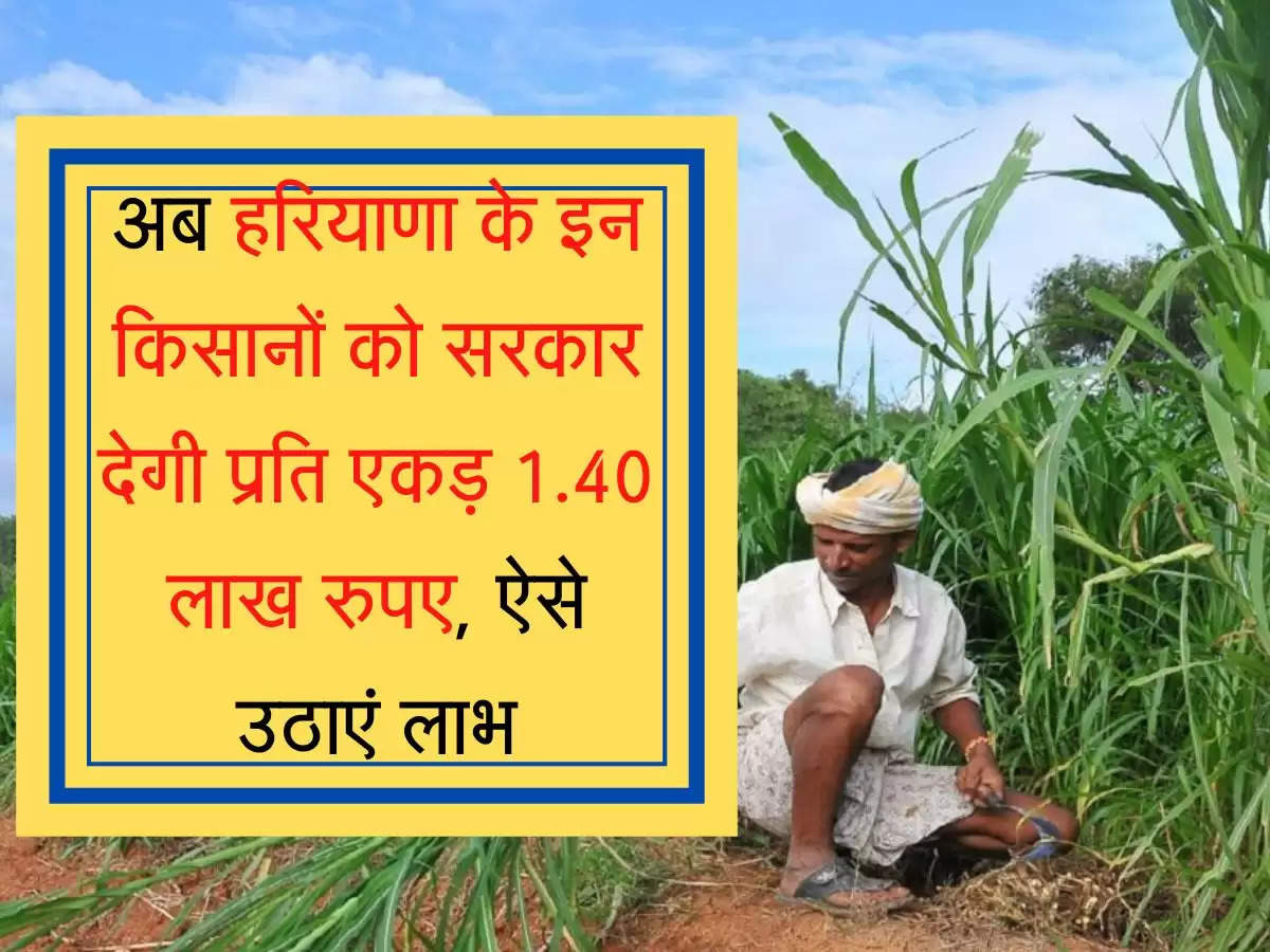 kisan yojana अब हरियाणा के इन किसानों को सरकार देगी प्रति एकड़ 1.40 लाख रुपए, ऐसे उठाएं लाभ