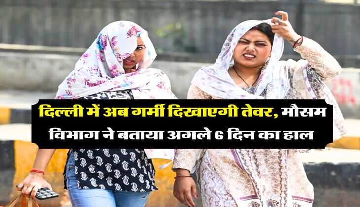 Delhi NCR Weather : दिल्ली में अब गर्मी दिखाएगी तेवर, मौसम विभाग ने बताया अगले 6 दिन का हाल