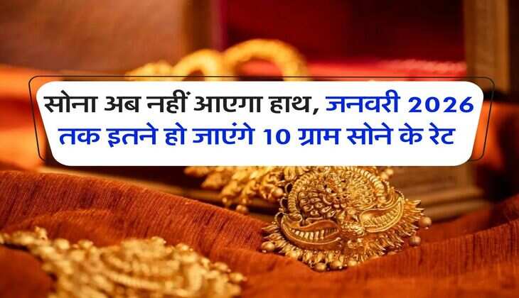 Gold Rate : सोना अब नहीं आएगा हाथ, जनवरी 2026 तक इतने हो जाएंगे 10 ग्राम सोने के रेट