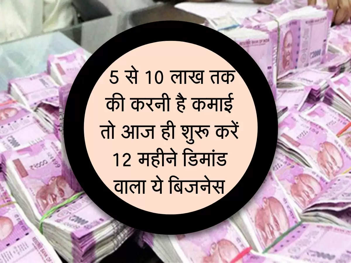 Business Ideas : 5 से 10 लाख तक की करनी है कमाई तो आज ही शुरू करें 12 महीने डिमांड वाला ये बिजनेस