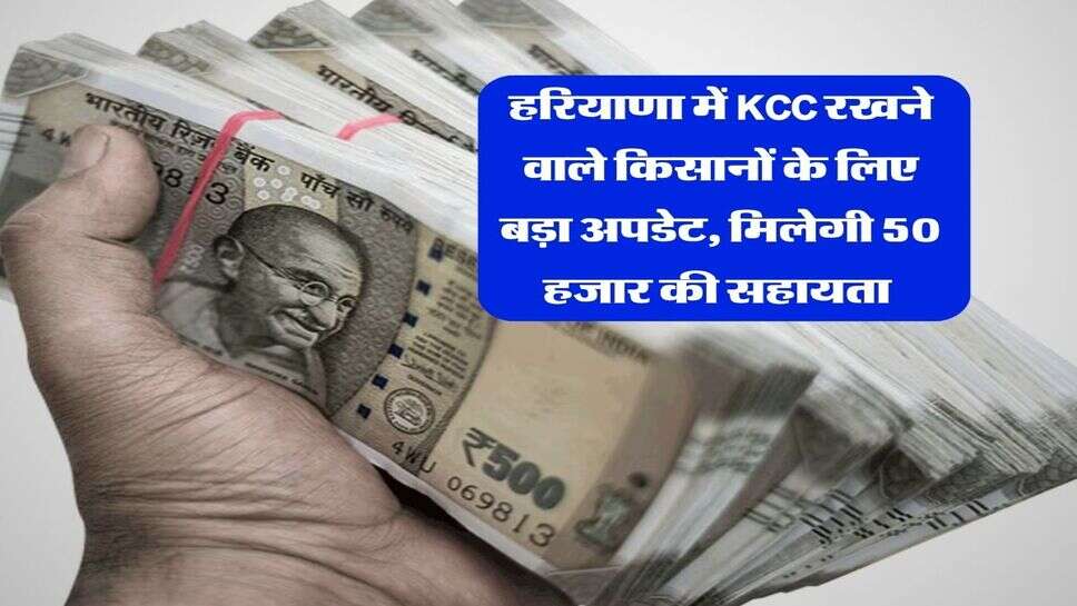 हरियाणा में KCC रखने वाले किसानों के लिए बड़ा अपडेट, मिलेगी 50 हजार की सहायता&nbsp;
