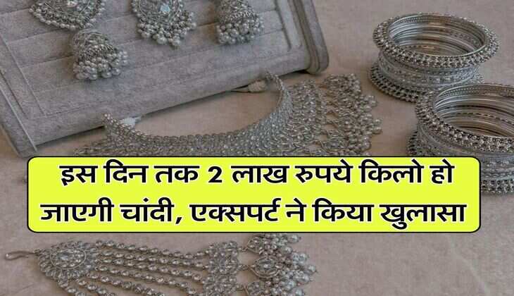 इस दिन तक 2 लाख रुपये किलो हो जाएगी चांदी, एक्सपर्ट ने किया खुलासा