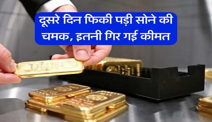 Sona Chandi Bhav : दूसरे दिन फिकी पड़ी सोने की चमक, इतनी गिर गई कीमत