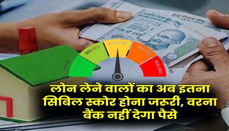 CIBIL Score : लोन लेने वालों का अब इतना सिबिल स्कोर होना जरूरी, वरना बैंक नहीं देगा पैसे