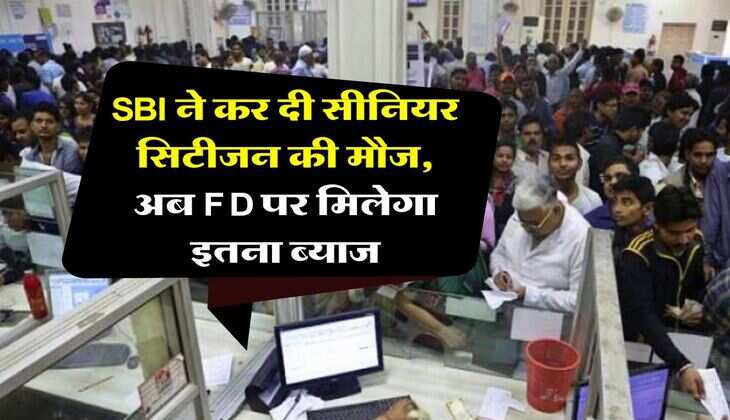 SBI ने कर दी सीनियर सिटीजन की मौज, अब FD पर मिलेगा इतना ब्याज