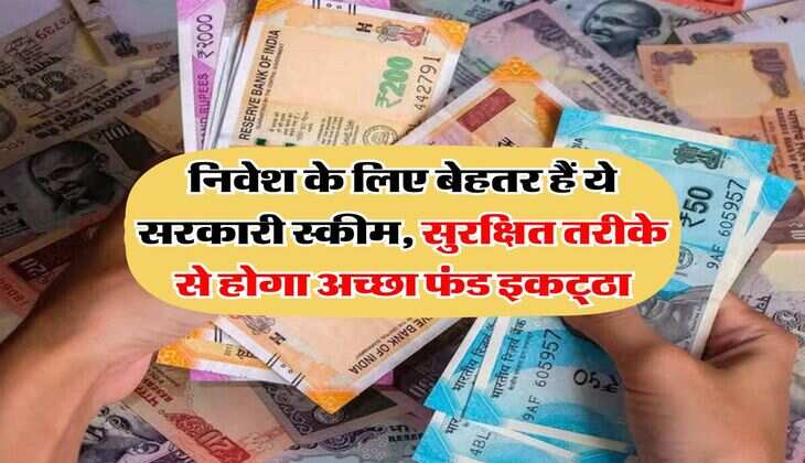 govt schemes : निवेश के लिए बेहतर हैं ये सरकारी स्कीम, सुरक्षित तरीके से होगा अच्छा फंड इकट्ठा