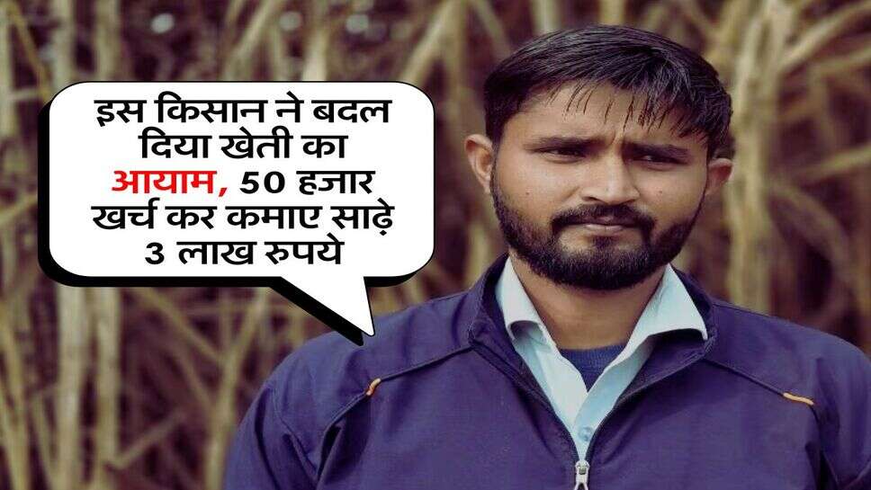 Success Story : इस किसान ने बदल दिया खेती का आयाम, 50 हजार खर्च कर कमाए साढ़े 3 लाख रुपये