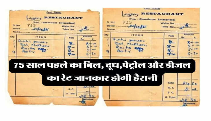 Old Memory : 75 साल पहले देश में पेट्रोल, दूध, सोना, साइकिल और फ्लाइट के टिकट का रेट जान हैरान रह जाएंगे आप