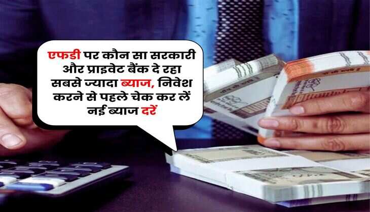 Fixed Deposit : एफडी पर कौन सा सरकारी और प्राइवेट बैंक दे रहा सबसे ज्यादा ब्याज, निवेश करने से पहले चेक कर लें नई ब्याज दरें