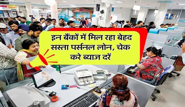 Personal loan : इन बैंकों में मिल रहा बेहद सस्ता पर्सनल लोन, चेक करे ब्याज दरें