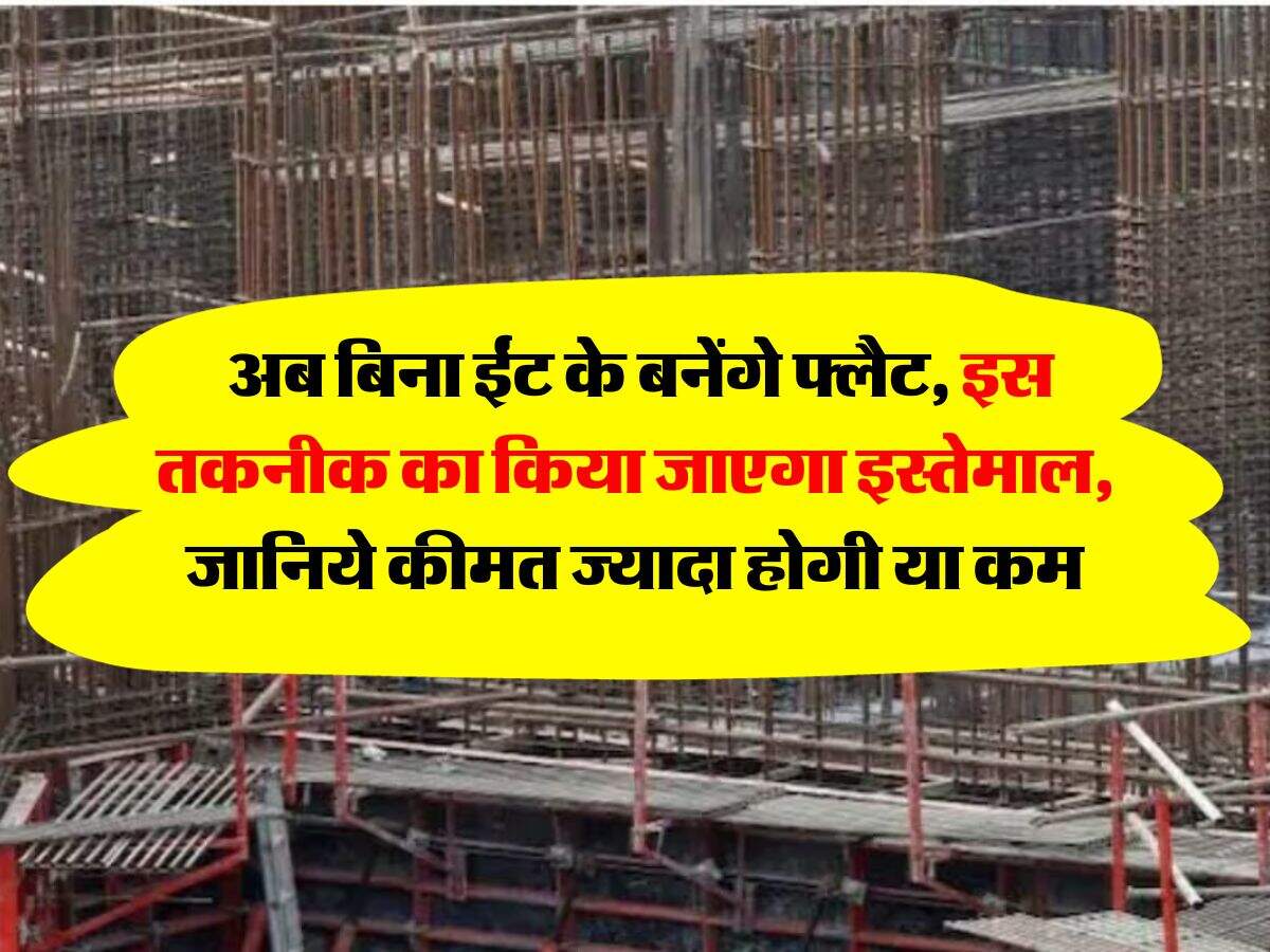 Flats Construction : अब बिना ईंट के बनेंगे फ्लैट, इस तकनीक का किया जाएगा इस्तेमाल, जानिये कीमत ज्यादा होगी या कम