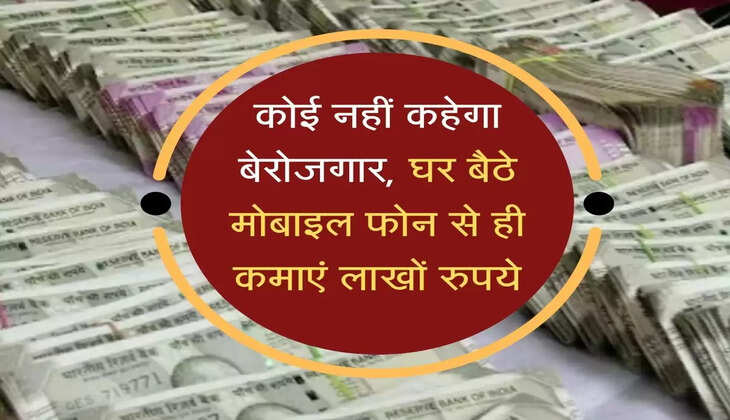 कोई नहीं कहेगा बेरोजगार, घर बैठे मोबाइल फोन से ही कमाएं लाखों रुपये