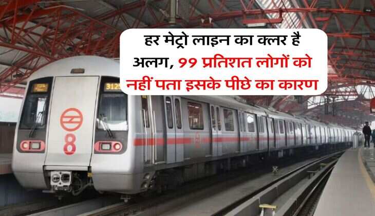 Delhi Metro : हर मेट्रो लाइन का क्लर है अलग, 99 प्रतिशत लोगों को नहीं पता इसके पीछे का कारण