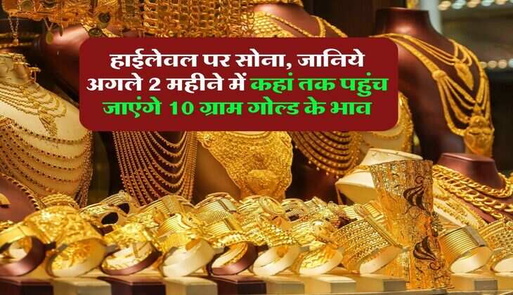Gold Rate Hike : हाईलेवल पर सोना, जानिये अगले 2 महीने में कहां तक पहुंच जाएंगे 10 ग्राम गोल्ड के भाव 
