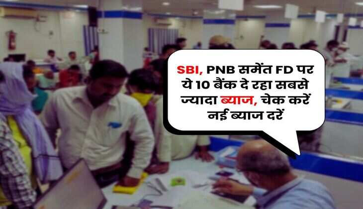 SBI, PNB समेंत FD पर ये 10 बैंक दे रहा सबसे ज्यादा ब्याज, चेक करें नई ब्याज दरें