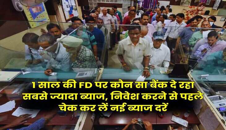 1 साल की FD पर कौन सा बैंक दे रहा सबसे ज्यादा ब्याज, निवेश करने से पहले चेक कर लें नई ब्याज दरें