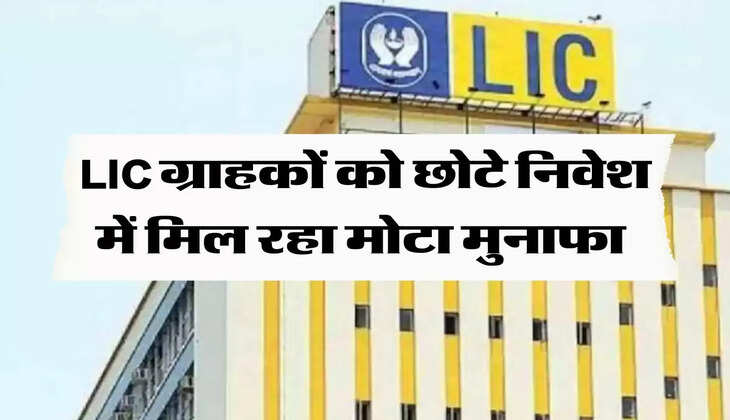 LIC ग्राहकों को छोटे निवेश में मिल रहा मोटा मुनाफा 