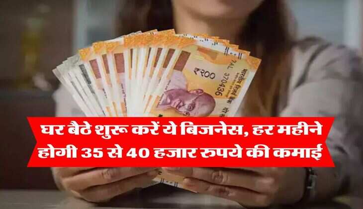 Business Idea: घर बैठे शुरू करें ये बिजनेस, हर महीने होगी 35 से 40 हजार रुपये की कमाई 