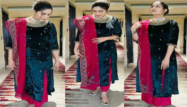 Viral Photo सपना चौधरी ने सलवार कमीज पहन फैंस के दिलों में बजाई घंटी, फोटो सोशल मीडिया पर वायरल