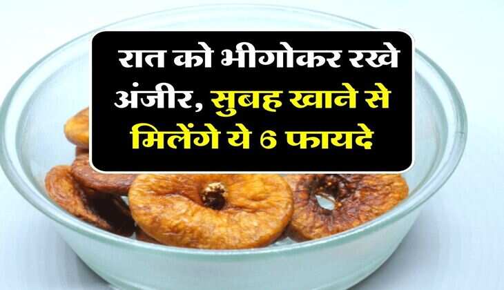 Anjeer ke fayde: रात को भीगोकर रखे अंजीर, सुबह खाने से मिलेंगे ये 6 फायदे