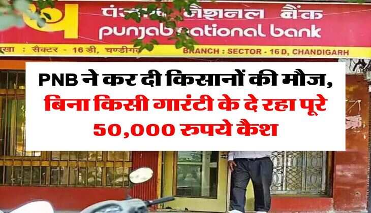 PNB ने कर दी किसानों की मौज, बिना किसी गारंटी के दे रहा पूरे 50,000 रुपये कैश