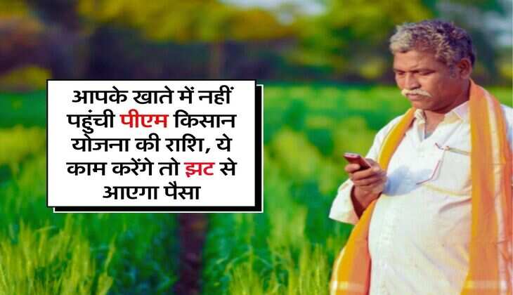 PM Kisan Yojana : आपके खाते में नहीं पहुंची पीएम किसान योजना की राशि, ये काम करेंगे तो झट से आएगा पैसा