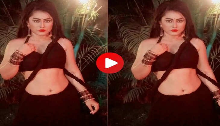 Bhojpuri Video: प्रियंका पंडित ने ब्लैक साड़ी में किया हॉट डांस, देख बूढों के दिलों में लगी आग