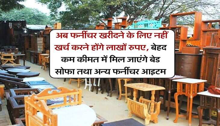 Delhi Furniture Market : अब फर्नीचर खरीदने के लिए नहीं खर्च करने होंगे लाखों रुपए, बेहद कम कीमत में मिल जाएंगे बेड सोफा तथा अन्य फर्नीचर आइटम