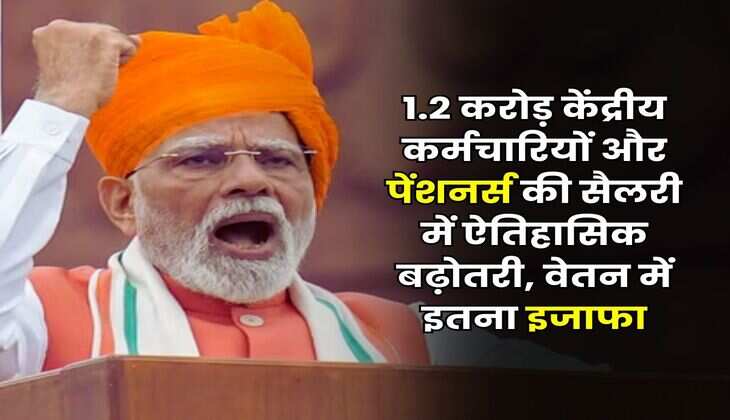 Vetan Aayog : 1.2 करोड़ केंद्रीय कर्मचारियों और पेंशनर्स की सैलरी में ऐतिहासिक बढ़ोतरी, वेतन में इतना इजाफा