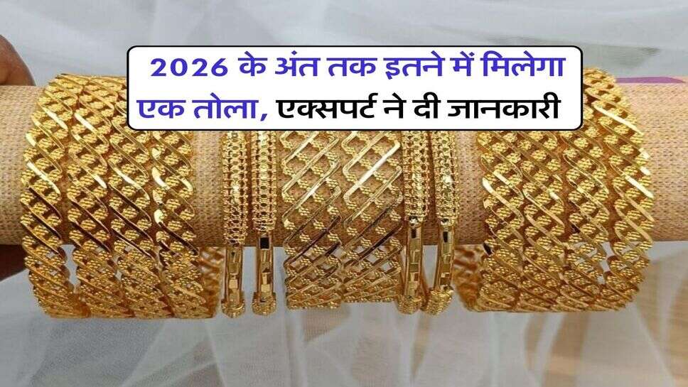 Gold Rate Prediction : 2026 के अंत तक इतने में मिलेगा एक तोला, एक्सपर्ट ने दी जानकारी