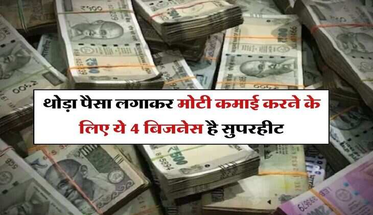 Business Idea: थोड़ा पैसा लगाकर मोटी कमाई करने के लिए ये 4 बिजनेस है सुपरहीट, कभी कम नहीं होती डिमांड