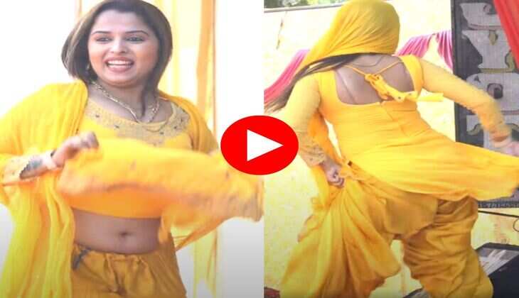 Haryanvi Dance : 25 की उम्र में गजब नाची मुस्कान बेबी, कुर्ता उठाकर बढ़ा दी गर्मी