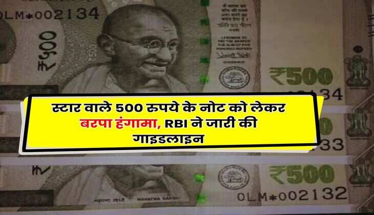 RBI Guidelines: स्टार वाले 500 रुपये के नोट को लेकर बरपा हंगामा, RBI ने जारी की गाइडलाइन