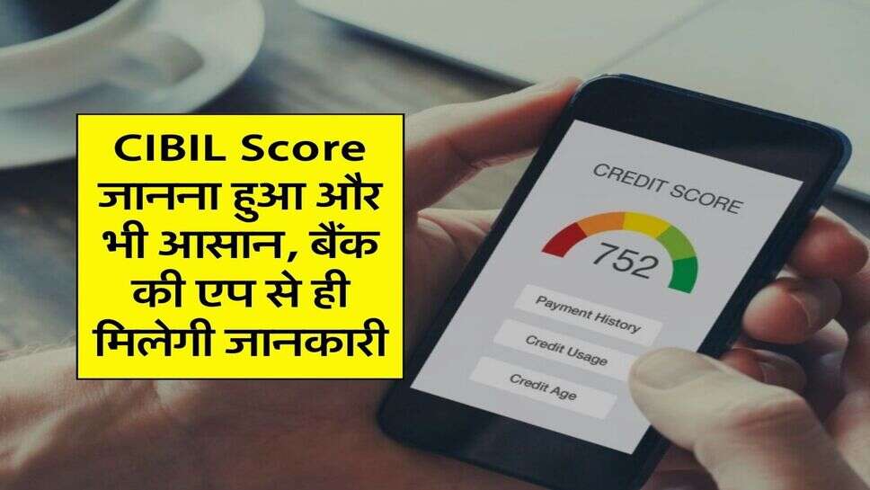 CIBIL Score जानना हुआ और भी आसान, बैंक की एप से ही मिलेगी जानकारी