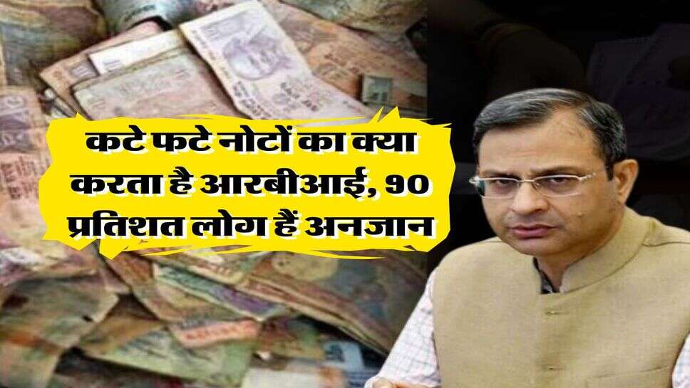 Bank Notes Update : कटे फटे नोटों का क्या करता है आरबीआई, 90 प्रतिशत लोग हैं अनजान