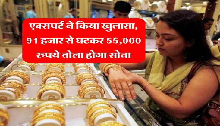 Gold Rate : एक्&zwj;सपर्ट ने किया खुलासा, 91 हजार से घटकर 55,000 रुपये तोला होगा सोना, गिरावट के बताए ठोस कारण