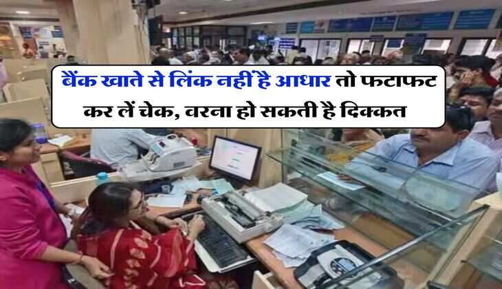 Bank Aadhar Link Online 2024 : बैंक खाते से लिंक नहीं है आधार तो फटाफट कर लें चेक, वरना हो सकती है दिक्कत
