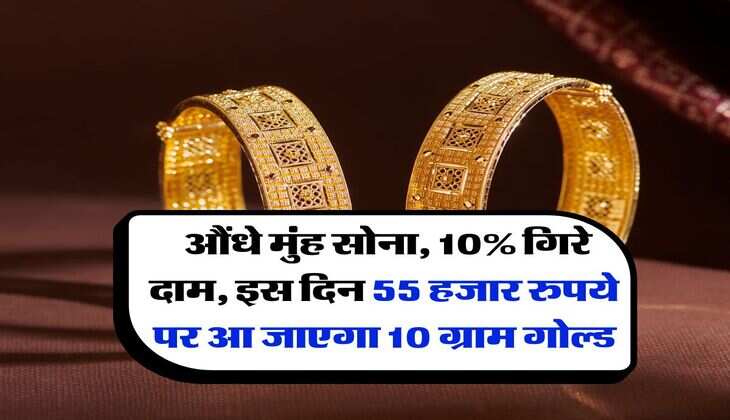 Gold Rate Down : औंधे मुंह सोना, 10% गिरे दाम, इस दिन 55 हजार रुपये पर आ जाएगा 10 ग्राम गोल्ड