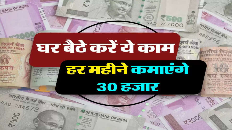 Business Idea : घर बैठे करें ये&nbsp;काम, हर महीने कमाएंगे&nbsp;30 हजार