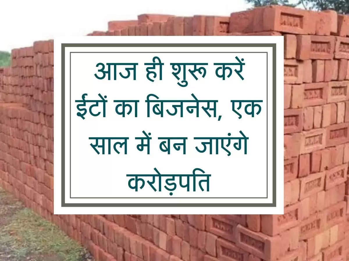 Business Idea : आज ही शुरू करें ईंटों का बिजनेस, एक साल में बन जाएंगे करोड़पति, चेक करें डिटेल