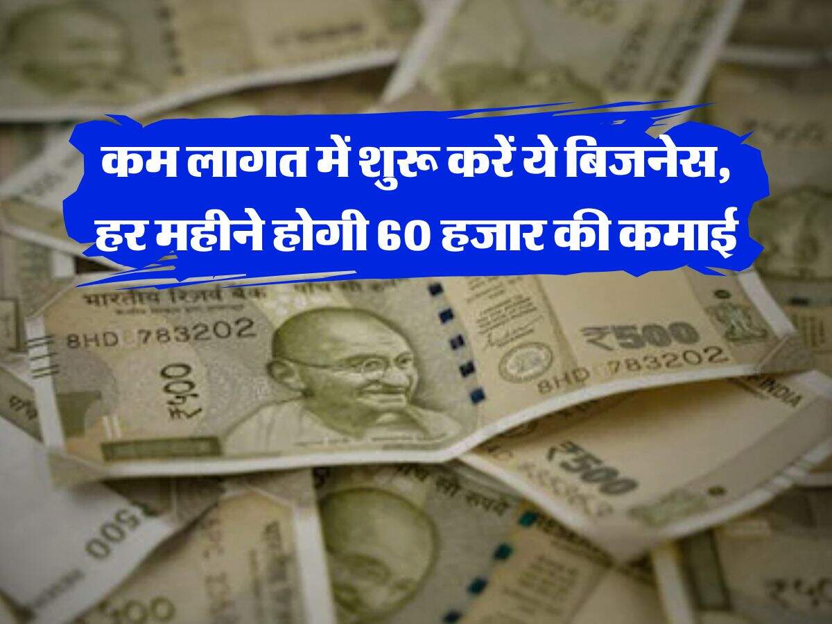 Business Ideas : कम लागत में शुरू करें ये बिजनेस, हर महीने होगी 60 हजार की कमाई